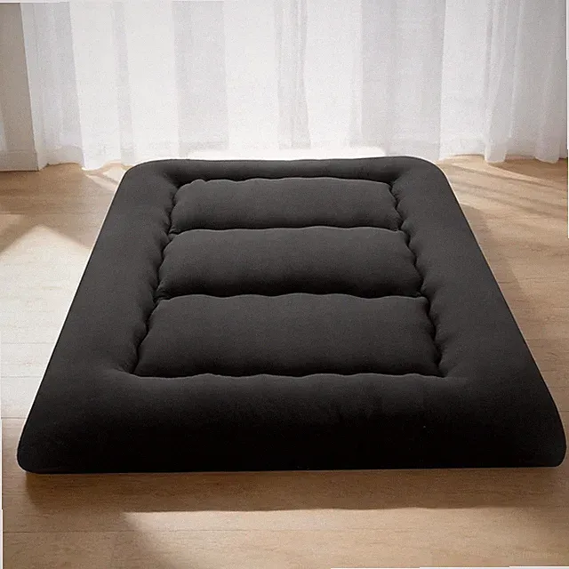 4" Roll Up Floor Mattress Japanese Foldable Futon Mat Tatami w/ Removable Cover