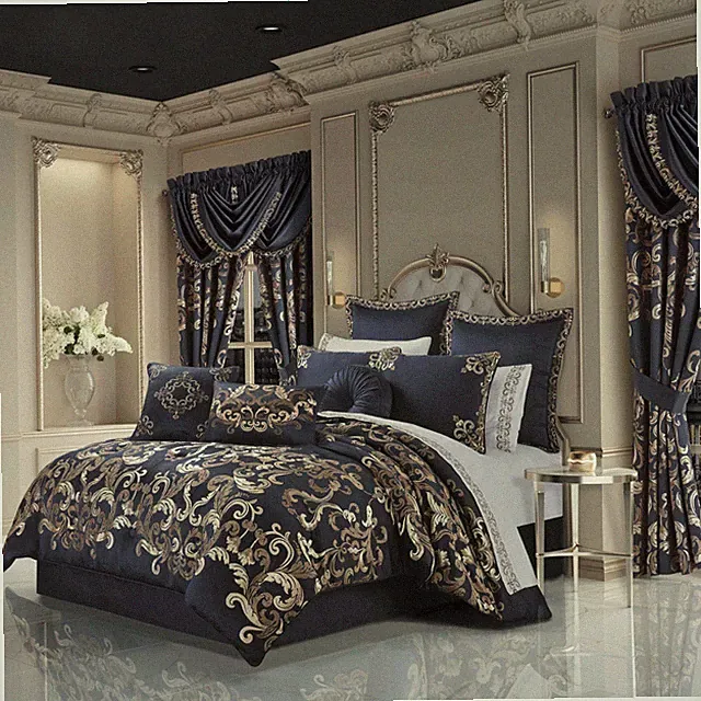 Caruso Blue 4-Piece Comforter Set