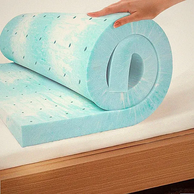 EGO Topper 3 Inch Queen Memory Foam Mattress Topper, Gel Foam Mattress Topper fo