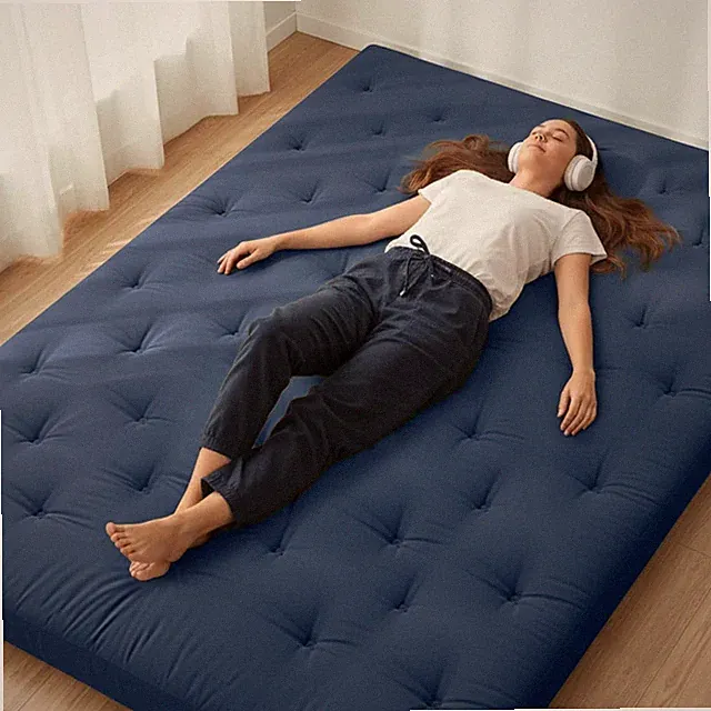 Futon Floor Mattress Japanese Foldable Sleeping Tatami Roll Up Floor Mat Pad