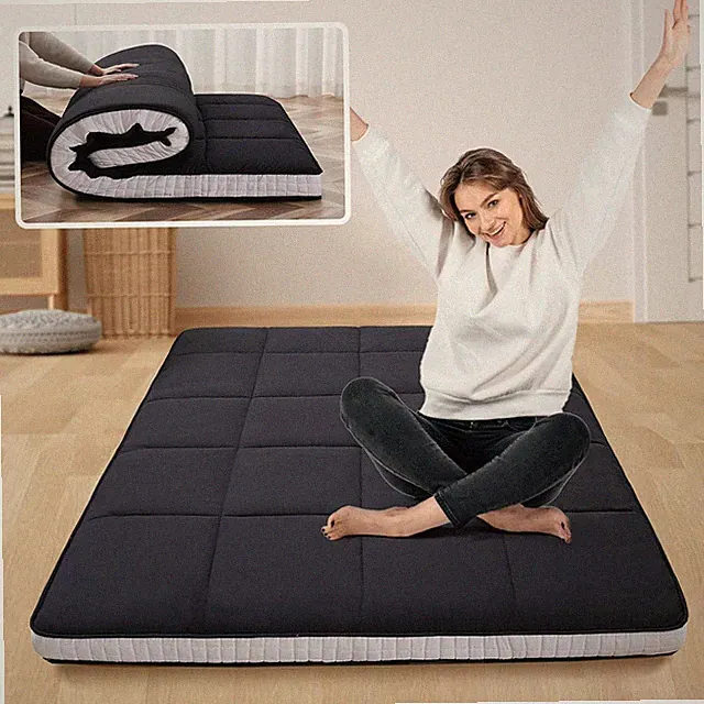 NAIZEA 5 in Thick Foldable Mattress Topper Thicken Tatami Mat Roll Up Mattress