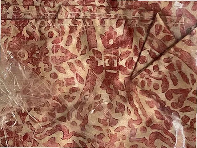 NEW! RALPH Lauren ~SAN LUCA SCROLL *QUEEN Bed Skirt Dust Ruffle Red RARE TAN IRR