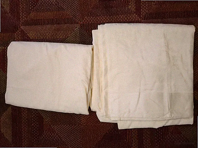 NWOP FRETTE queen Sateen Scroll Flat sheet + fitted