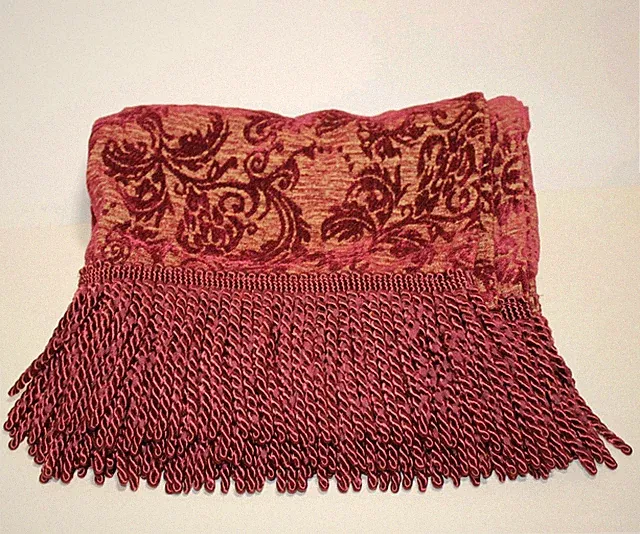 Old World Luxury Tapestry Throw Blanket 5" Bullion Fringe Jewel Tone 50x58"