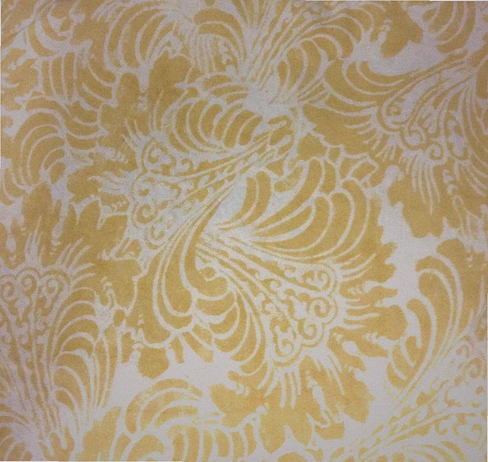 POTTERY BARN MARI SCROLL MEDALLION YELLOW KING DUVET COVER