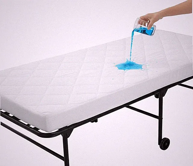 Quilted Cot Size Cotton Top Camp Mattress Pad, 30" X 75" X 10"