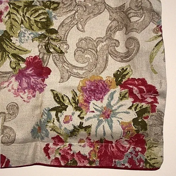 Standard Pillow Shams Set of 2 Rose Tree Bristol Bedding 29 X 22 Rose Scroll